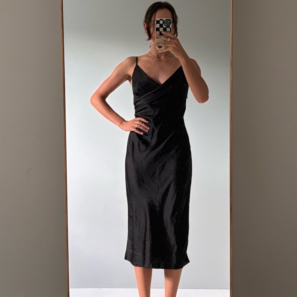 Wilfred Black Midi Dress